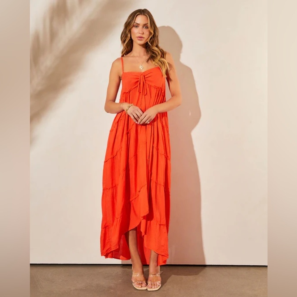 Love Stitch high-low maxi dress